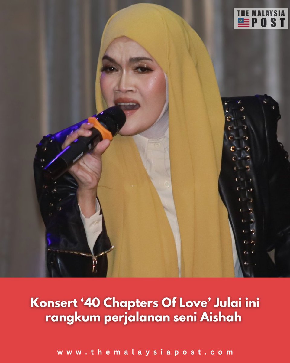 PostMalaysia's tweet image. Konsert “40 Chapters Of Love” oleh Aishah bukan sekadar persembahan, ia adalah refleksi perjalanan seni selama puluhan tahun, penuh evolusi dan hubungan emosi dengan peminat.

#Aishah #Konsert #Muzik #PersembahanLangsung #Nostalgia #Hiburan #Malaysia #PerjalananSeni