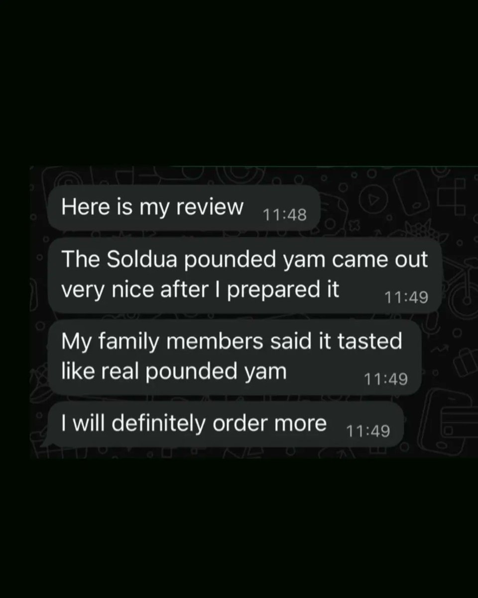Soldua Pounded Yam tweet media