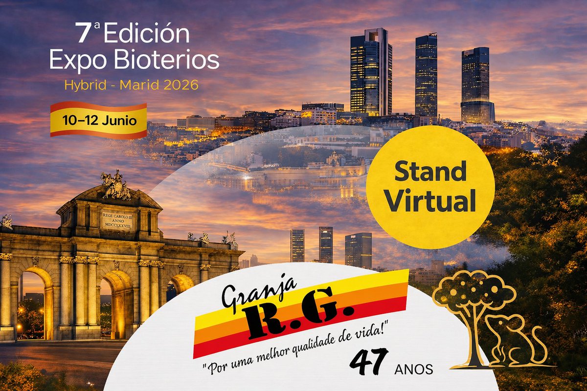 🎉 Granja RG se suma a #ExpoBioterios2026
Empresa brasileña con +40 años desarrollando soluciones para el bienestar animal 🐭🌿
💻 Stand Virtual
🗓️ 10–12 junio
🌍 Híbrido: Madrid + online
👉 Conoce sus soluciones en enriquecimiento ambiental
🔗 granjarg.com.br