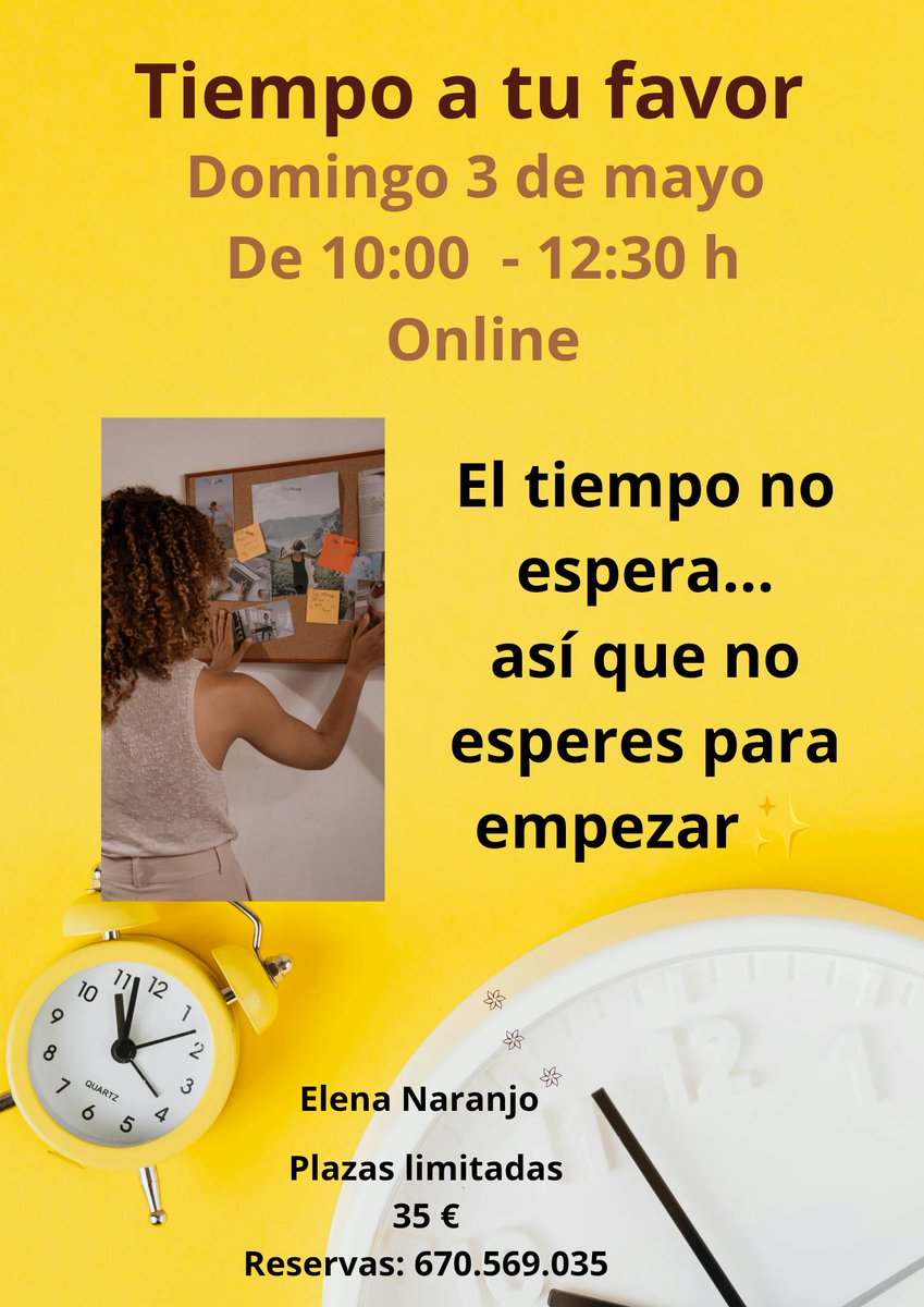 Te espero este domingo en Tiempo a tu favor. 

Vivimos corriendo…
sin parar, sin reflexionar
y muchas veces sin disfrutar.

Sin disfrutar de las personas,
de los momentos especiales,
del trabajo, del café, de un paseo,
de tu mascota, de una lectura…
o simplemente desconectar.