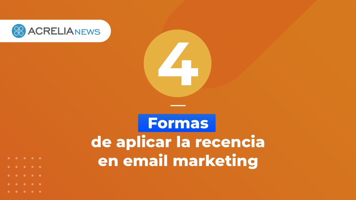 AcreliaNews's tweet image. La recencia es un concepto psicológico según el cual recordamos mejor lo último que hemos visto, escuchado o leído. 🧠💡

Pero, ¿cómo aplicar esto al #EmailMarketing? ✉️

Te lo contamos en nuestro blog 👉 f.mtr.cool/etgxbpipif

#marketingdigital #recencia