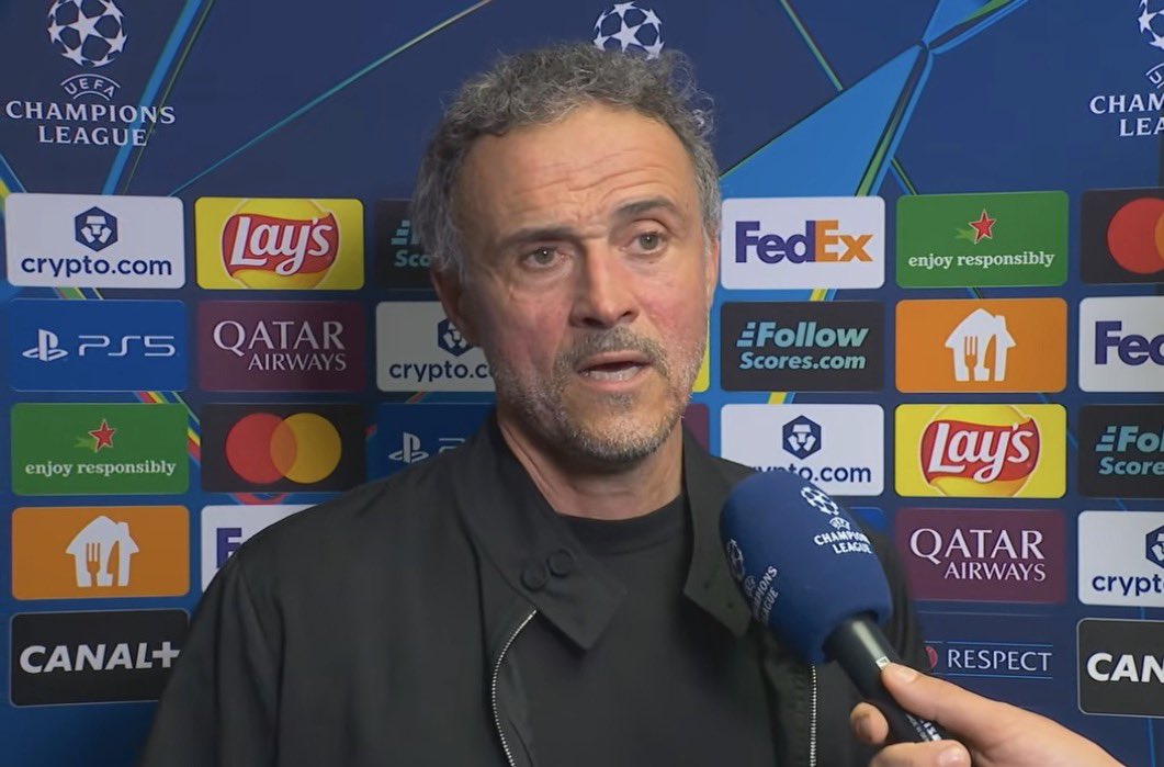 TouchlineX's tweet photo. 🚨🗣️ 𝗡𝗘𝗪: Luis Enrique: “I’ve been managing more than 15 years and this is the most exciting match I have ever managed.”

— Ziggo https://t.co/1dVMSKuy5i
