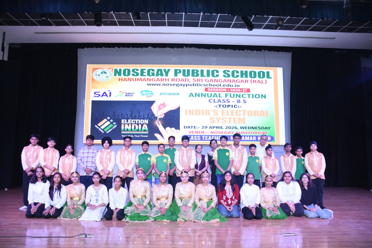 NosegaySchool's tweet image. ANNUAL FUNCTION | VIII-S | TOPIC - INDIA'S ELECTORAL SYSTEM

nosegaypublicschool.edu.in

#education #student #students #teacher #kids #study #children #nosegay #teachers #friends #india #CBSE #hostel #kindergarten #sriganganagar #rajasthan #annualfunction #school
