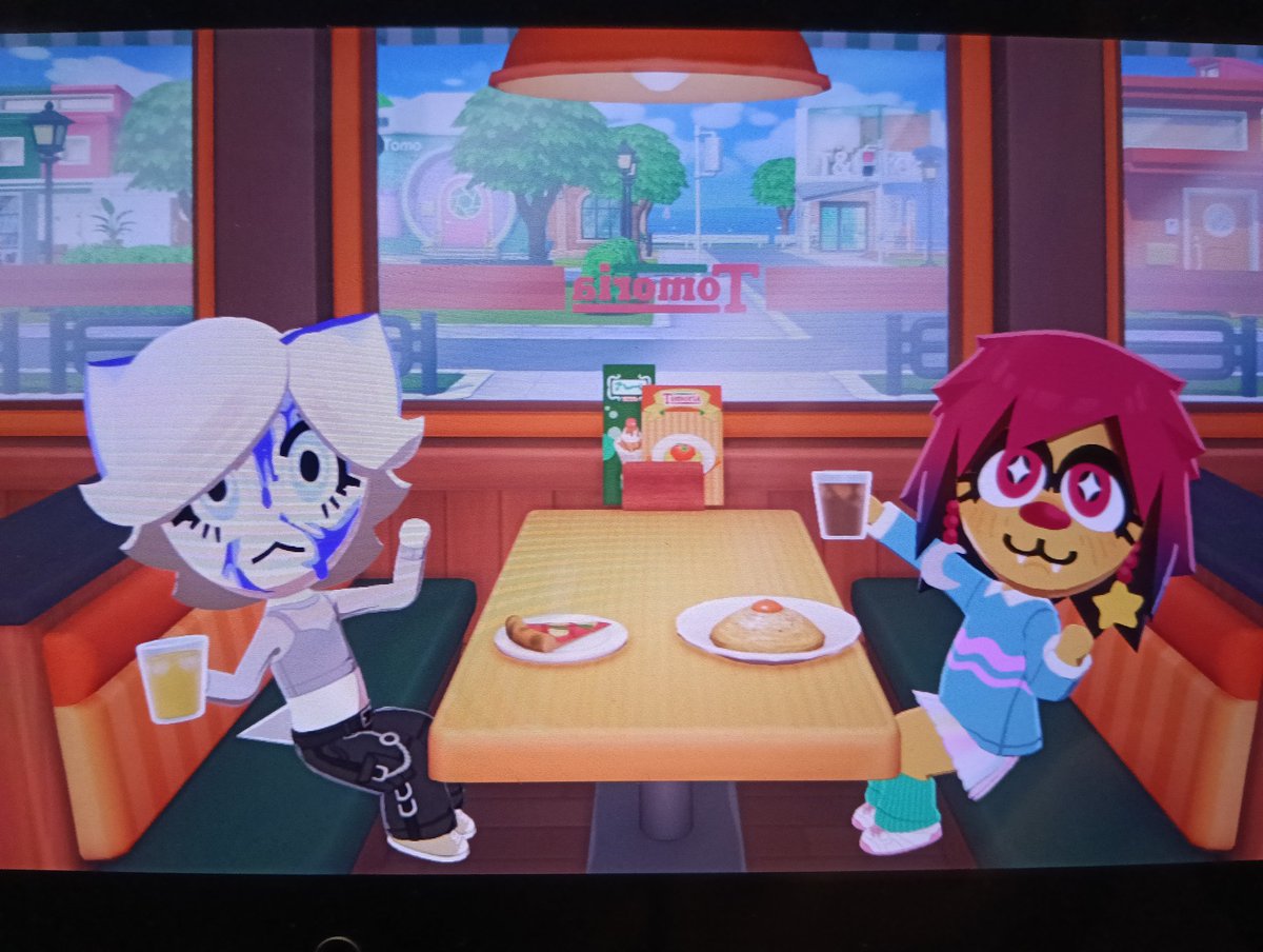 FuzFrogg's tweet photo. Made Token and Caroline in Tomodachi !! #femtanyl #stomachbook https://t.co/iTGeWBh3m1