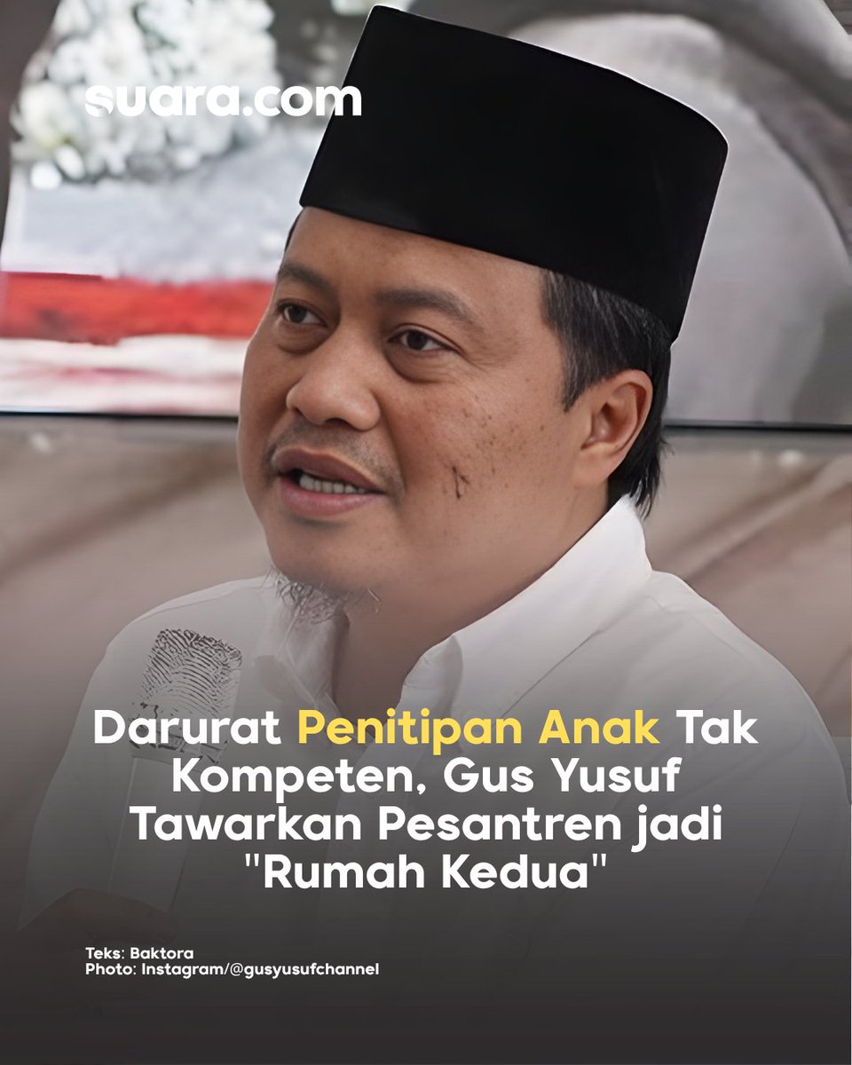 suaradotcom's tweet image. Solusi buat kita yang sibuk kerja tapi pengen anak tetap terjaga di lingkungan yang baik. Intip gimana pesantren bakal disulap jadi tempat pengasuhan alternatif.

Baca selengkapnya: jogja.suara.com/read/2026/04/2…

#daycare #penitipananak #alternatif #gusyusuf #masjid BM