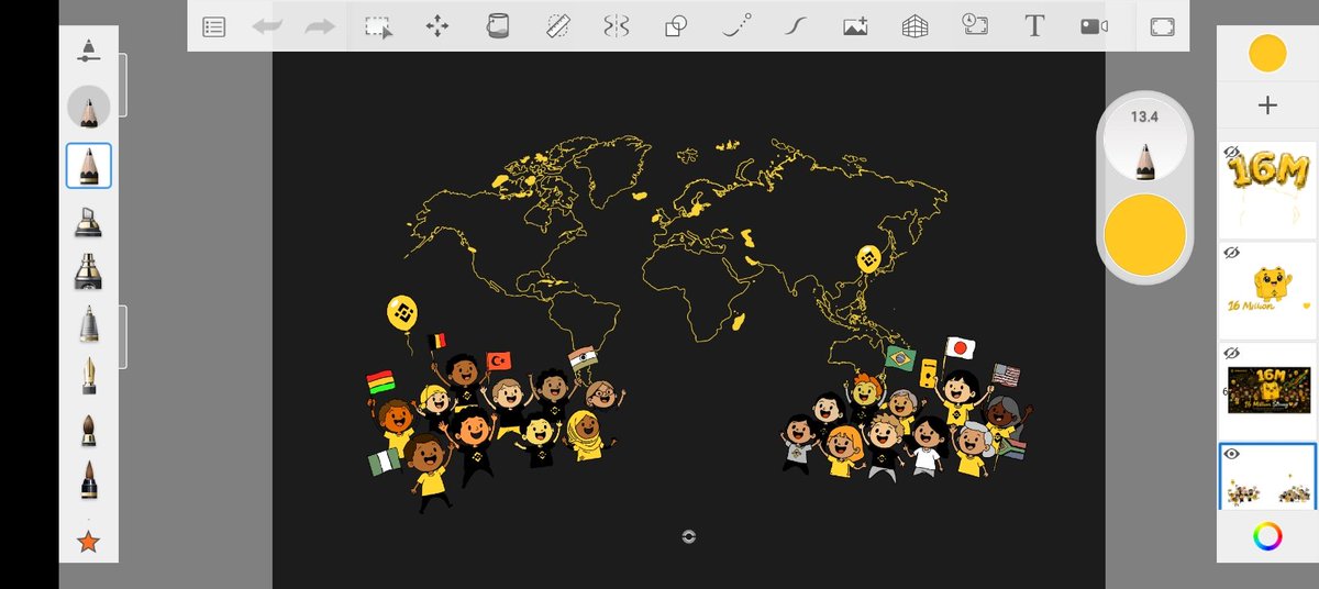Little_Sam_1428's tweet image. Proof of Work 🔥
Hand-drawn from scratch using Sketchbook app
Took me 3 hours and 43 minutes ⏱️
This is how much I believe in the Binance community 💪
Let’s gooo! 🚀
#Binance16M #Binance
