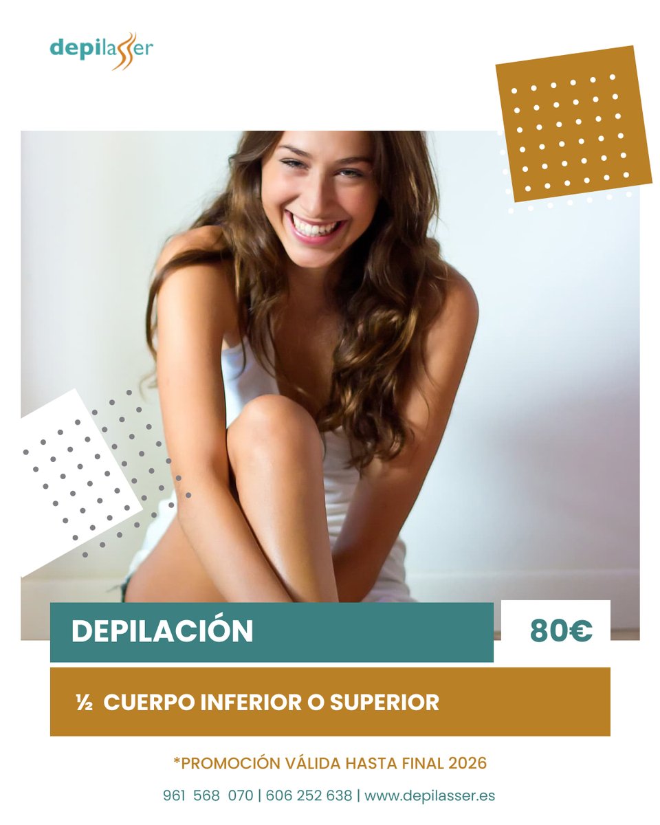 depilasser's tweet image. Depilación Láser para él: ½ Cuerpo inferior o superior (80€)

👉 depilasser.es/tratamientos/d…

📍 Avda al Vedat, 101b, pta. 5 - 46900 Torrente, Valencia
📲 96 156 80 70 - 606 252 638
📩 depilasser@depilasser.es

#depilacionlaser #depilacion #laser #depilassertorrent #salud
