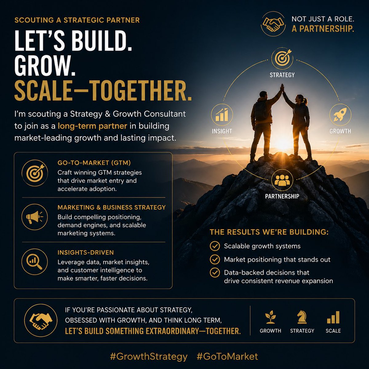 saintttben's tweet image. Scouting a Strategy &amp;amp; Growth Consultant (GTM) not a role, a long-term partnership.

If you turn insight into scale, let’s build.

#GrowthStrategy #GoToMarket