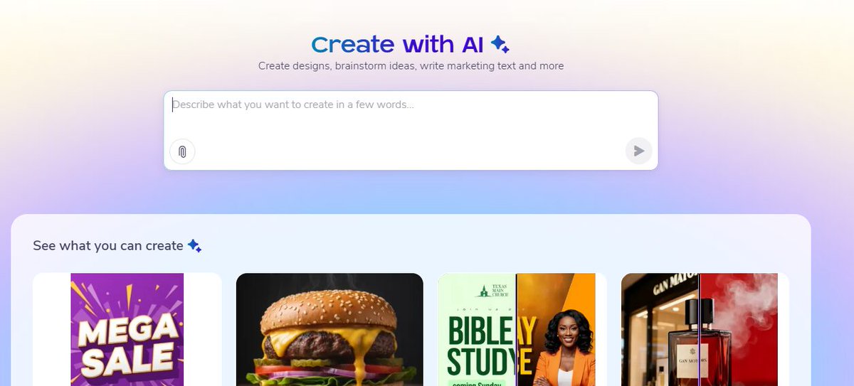postermywall's tweet photo. The hardest part of marketing isn't the posting. It's the blank page at 9 pm when you still haven't figured out what to say. PosterMyWall AI fixes that. One prompt and you're moving. 🧠
https://t.co/0RpNLH2pyC https://t.co/ZiNfnpmJwb
