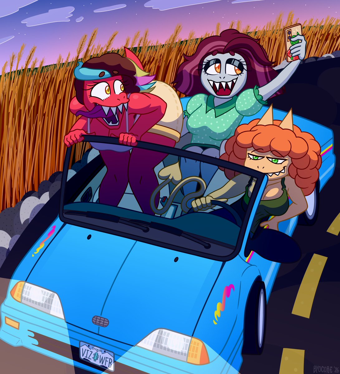 ByoCore's tweet photo. Heartland Drive!!! 

#furryart #scalie https://t.co/i3QblzVGhI