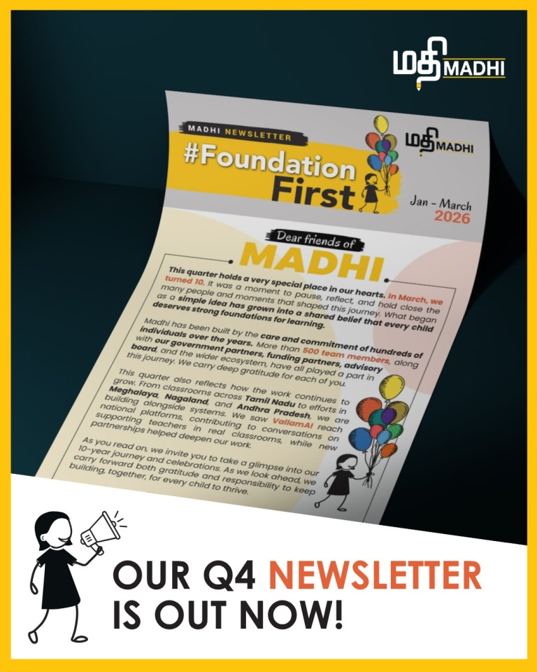 MadhiFdn's tweet photo. Foundation First | Quarter 4 Newsletter

Our latest edition of #FoundationFirst is here, marking the close of a truly special quarter and financial year for us at Madhi Foundation. 

Read More: https://t.co/1anjqF8Rtl

#MadhiFoundation #Newsletter #FoundationalLearning https://t.co/GPX5SK7GnJ