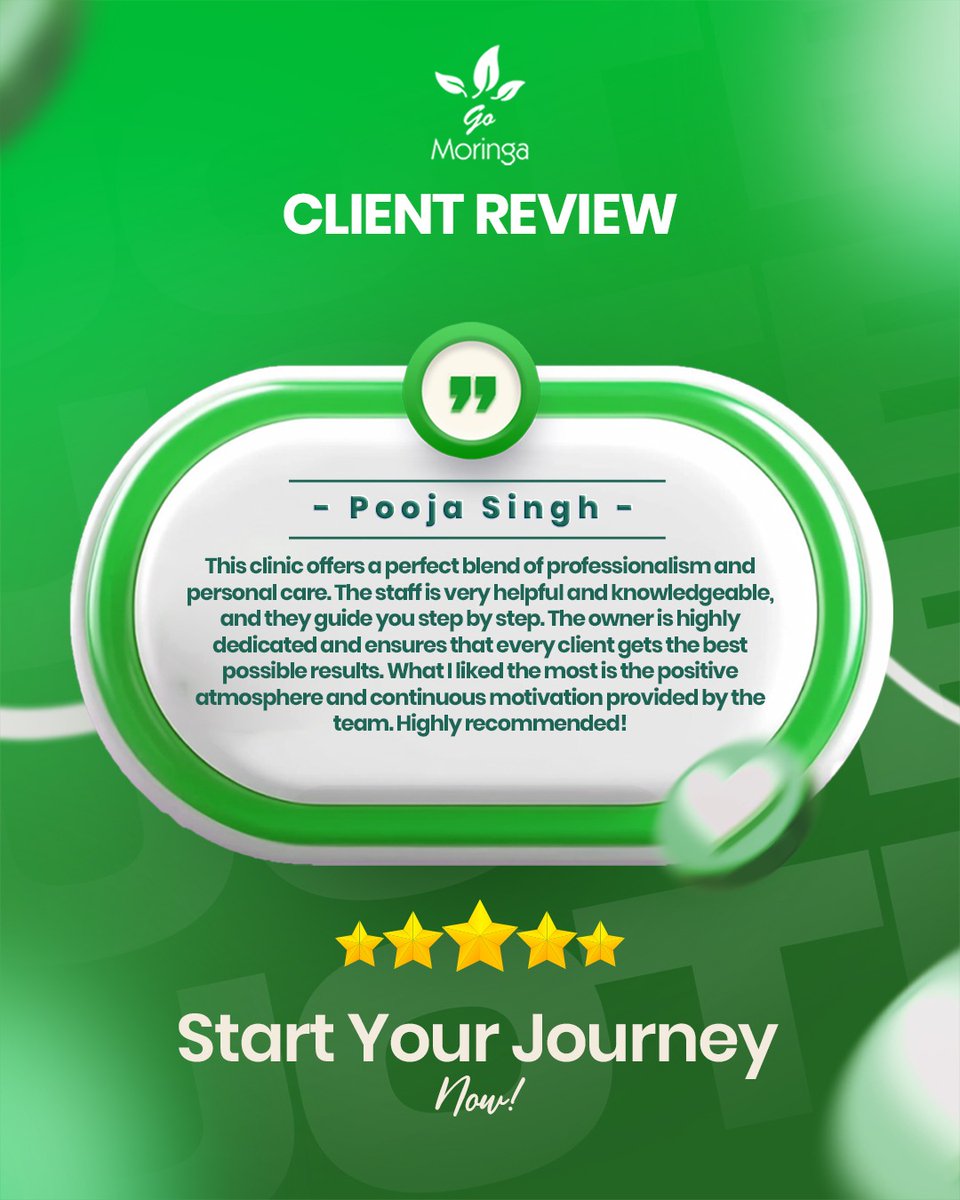 go_moringa's tweet image. Join hundreds who have transformed their health with the right approach.

Start your journey today.

📞 +91 9910922899
🌐 gomoringa.in

#clientreview #transformationjourney #healthresults #nutritioncoach #wellnessclinic #dieticianingurgaon #healthgoals