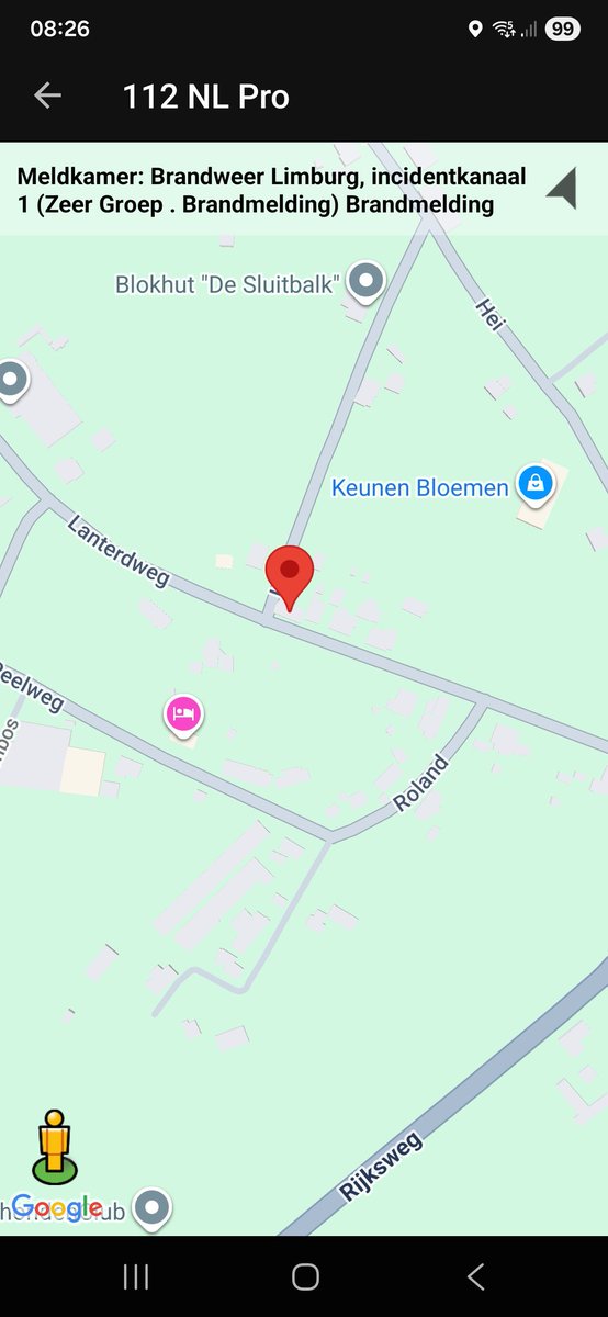 Zeer grote brandmelding bij bos op Lanterdweg in Helden