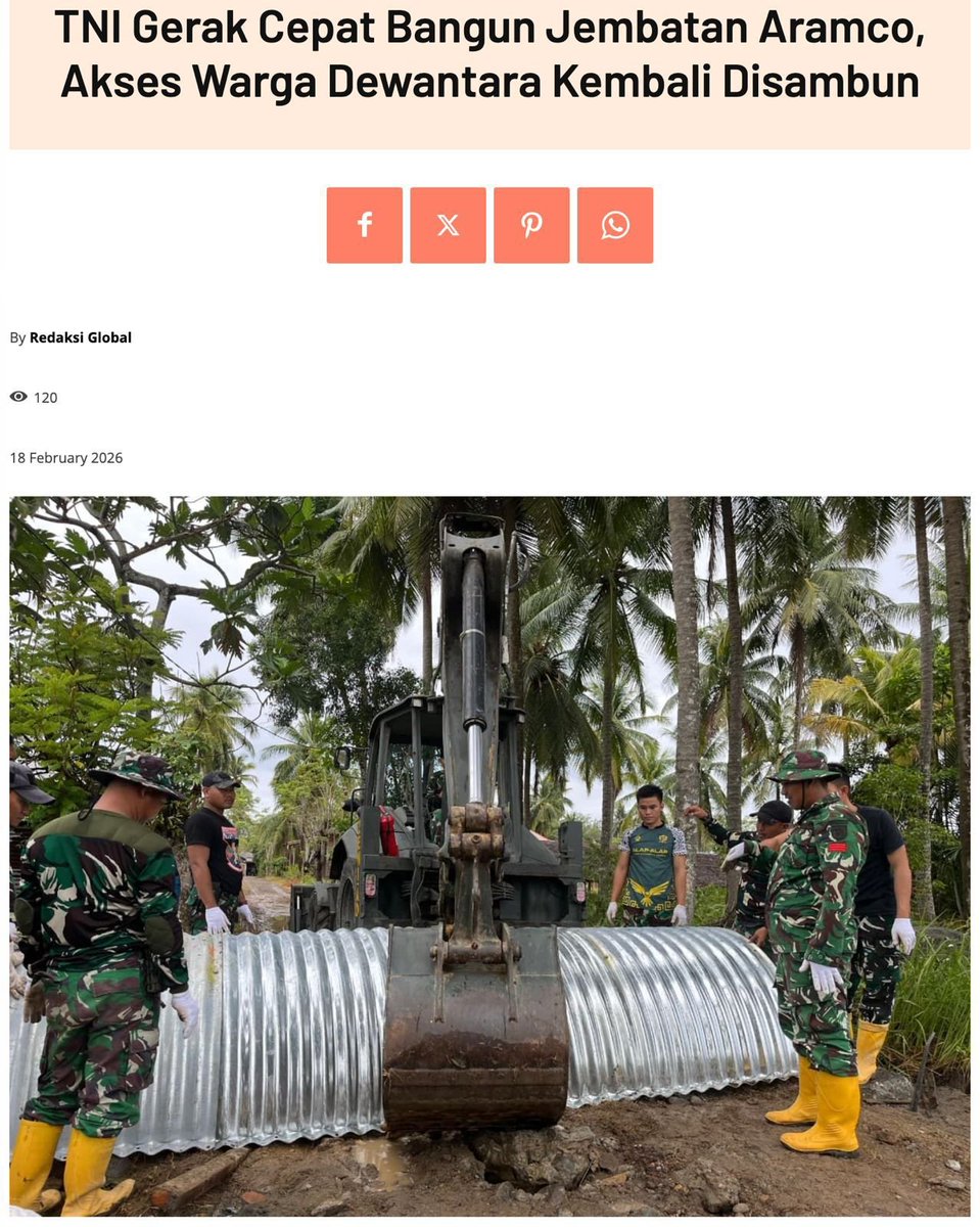 rirismaulidda's tweet photo. Dalam situasi sesulit apa pun, Bersama TNI Kita tegak berdiri di barisan depan. Keselarasan bangsa adalah prioritas nomor satu.

Pengabdian Tanpa Lelah https://t.co/6XE4NmSV21