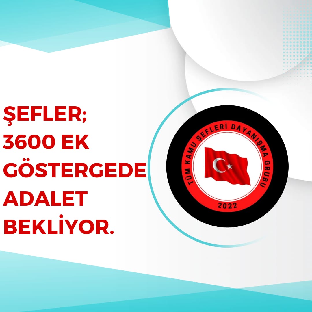 Unutulmak göz ardı edilmek #TümKamuŞefleri nin kaderi olamaz. Yıllardır süren mali hak kayıplarına 3600 ek gösterge de eklendi. İşe sorumluluğa gelince tanınan Şefler neden konu hak olunca tanınmıyor? Adalet istiyoruz,3600 hakkımız! <a href="/RTErdogan/">Recep Tayyip Erdoğan</a> <a href="/isikhanvedat/">Prof. Dr. Vedat Işıkhan</a> <a href="/memetsimsek/">Mehmet Simsek</a>