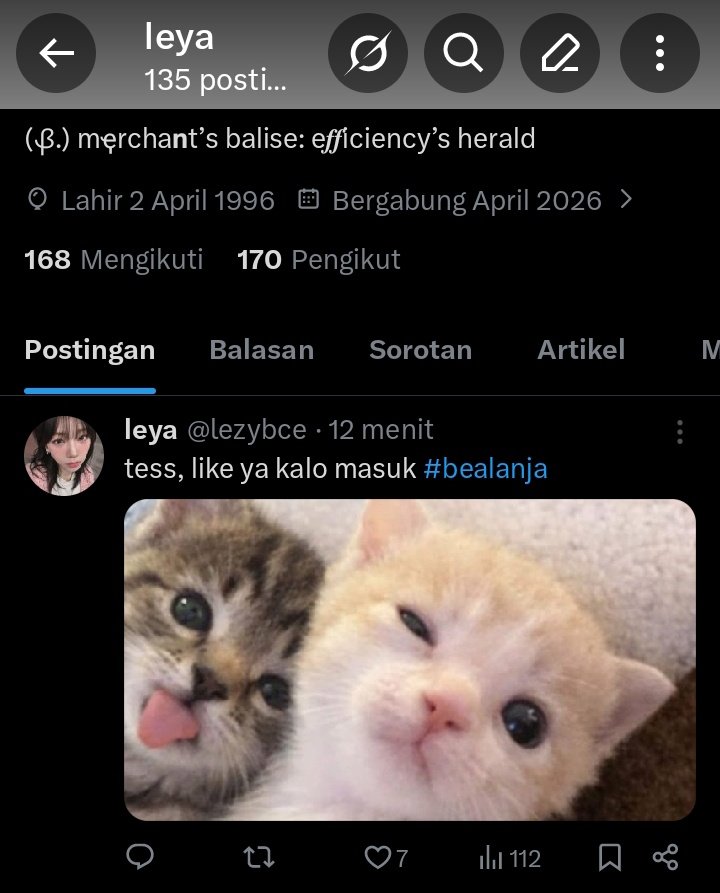 wts acc BA masuk ht F170+

- verif email only (dom outlook)
- go green, masuk mt + ht deress
- dapet data acc lengkap
- folls pure BA
- no selective buyer
- usn cek pict

💸 45.000
ybaru y26 #bealanja