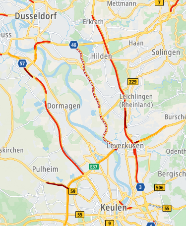 ANWBeuropa's tweet image. In #Duitsland op de #A3 Keulen ► Dusseldorf bij Ekrath. +25 min.