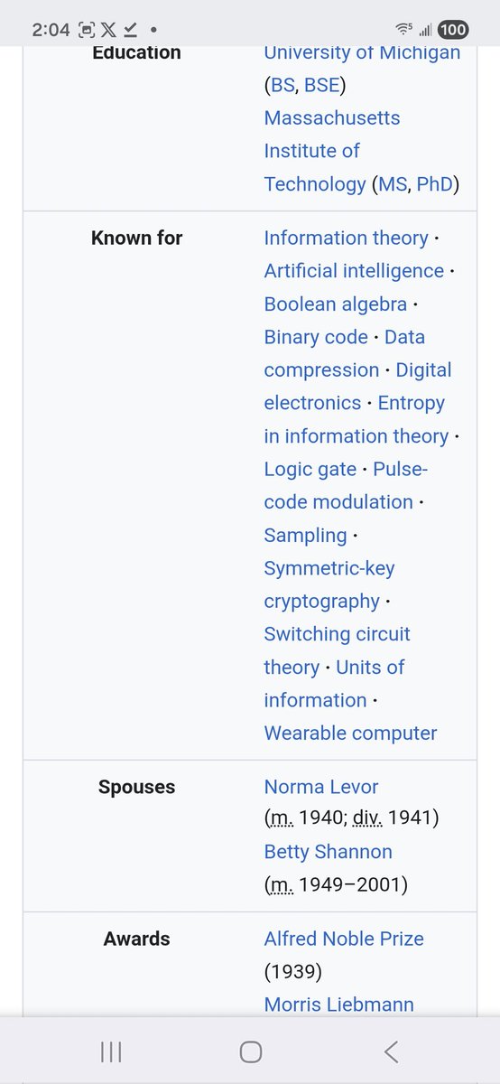 AK2Pac's tweet photo. @SathishAiHype @ihtesham2005 @MIT @AnthropicAI @BellLabs #ClaudeShannon whom #Claude of #Claw is named4 Inventer o #Bit leading to the #Internet, , Father of Modern #Cryptography #symmetrickey , @CIA Special Cryptological Advisory Group 1951, inventor of #PulseCodeModulation,1st #AI conf, 1st #WearableComputer   https://t.co/u4Abc7aMW8 https://t.co/urbQTCJGPc