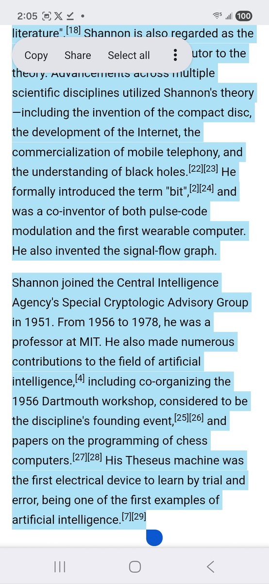 AK2Pac's tweet photo. @SathishAiHype @ihtesham2005 @MIT @AnthropicAI @BellLabs #ClaudeShannon whom #Claude of #Claw is named4 Inventer o #Bit leading to the #Internet, , Father of Modern #Cryptography #symmetrickey , @CIA Special Cryptological Advisory Group 1951, inventor of #PulseCodeModulation,1st #AI conf, 1st #WearableComputer   https://t.co/u4Abc7aMW8 https://t.co/urbQTCJGPc