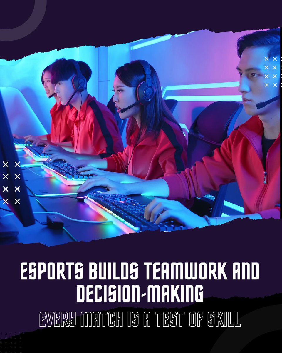 mogassociation's tweet image. In esports, every second counts 🎮⚡
Teamwork drives victory, and every match challenges your skill to the limit.

#Esports #GamingCommunity #Teamwork #DecisionMaking #SkillTest #CompetitiveGaming #Gamers #EsportsIndia #ProGaming #GamingLife #Strategy #LevelUp #PlayToWin #GameOn