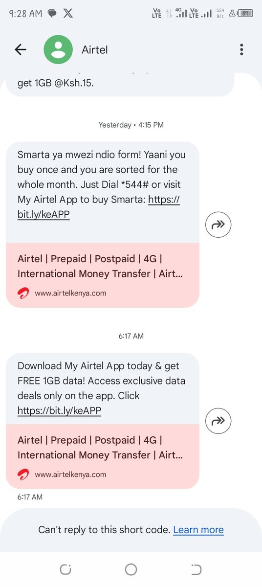 Kaka_isaack's tweet photo. @AIRTEL_KE I downloaded it as you recommended more than an hour ago, I'm yet to get the rewards https://t.co/FwAz5aWgzx