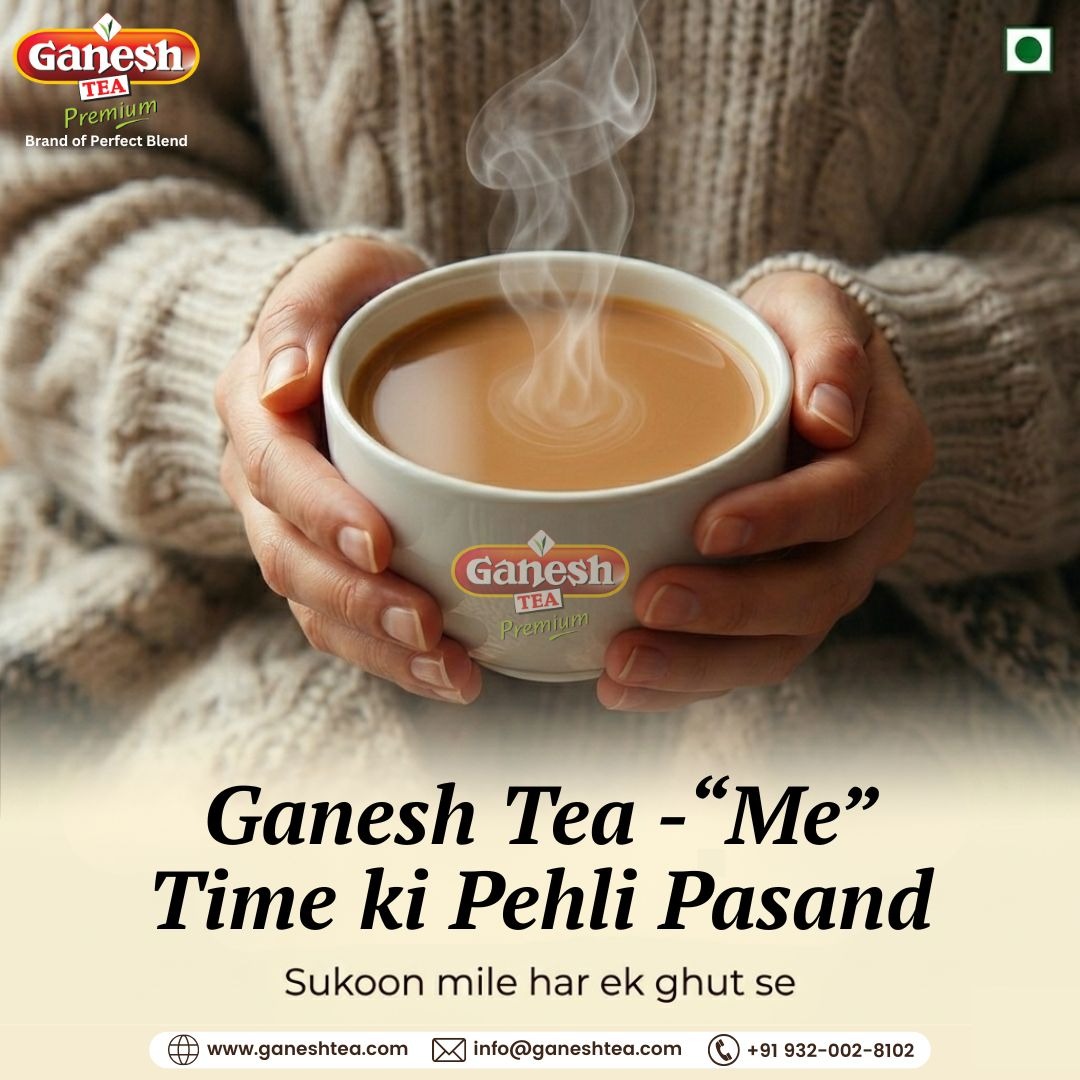 ganeshtea_'s tweet image. Sardiyon ki garmaahat ho ya roz ki thakan ka break… ☕
Har sip mein mile sukoon, har pal bane khaas.
Ganesh Tea – “Me Time ki Pehli Pasand” 💛
Kyuki aap deserve karte ho ek perfect cup.

#GaneshTea #MeTime #TeaLovers #ChaiTime #SukoonKiChai #TeaMoments #DailyRitual #ChaiLovers