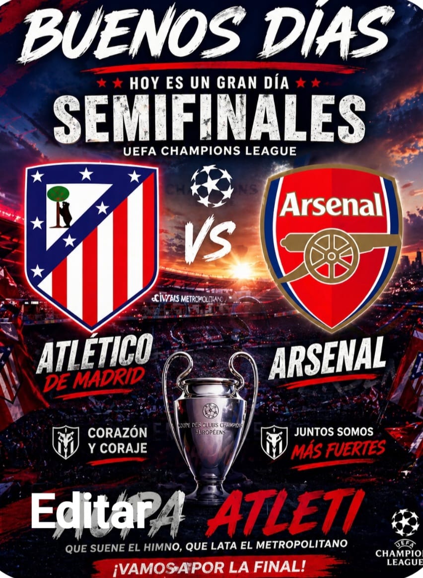 Buenos días familia ATLETICA 
FORZÁ ATLETI SIEMPRE 🇦🇹 🇪🇸