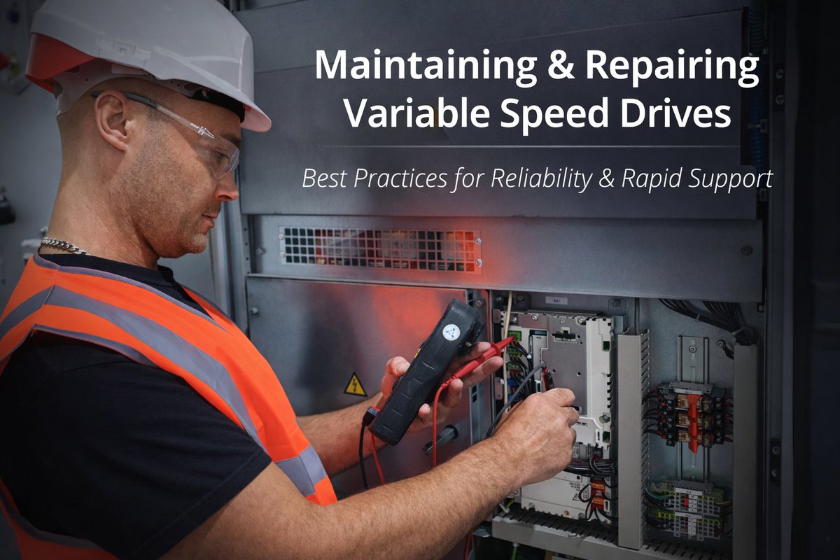 InverterDrives's tweet image. A Variable Speed Drive doesn’t stop working overnight.
Regular maintenance helps identify issues early and keeps systems running efficiently and reliably.
This guide explains what to look for and when to act inverterdrivesystems.com/maintaining-an…
#Engineering #DriveSystems #MaintenanceMatters