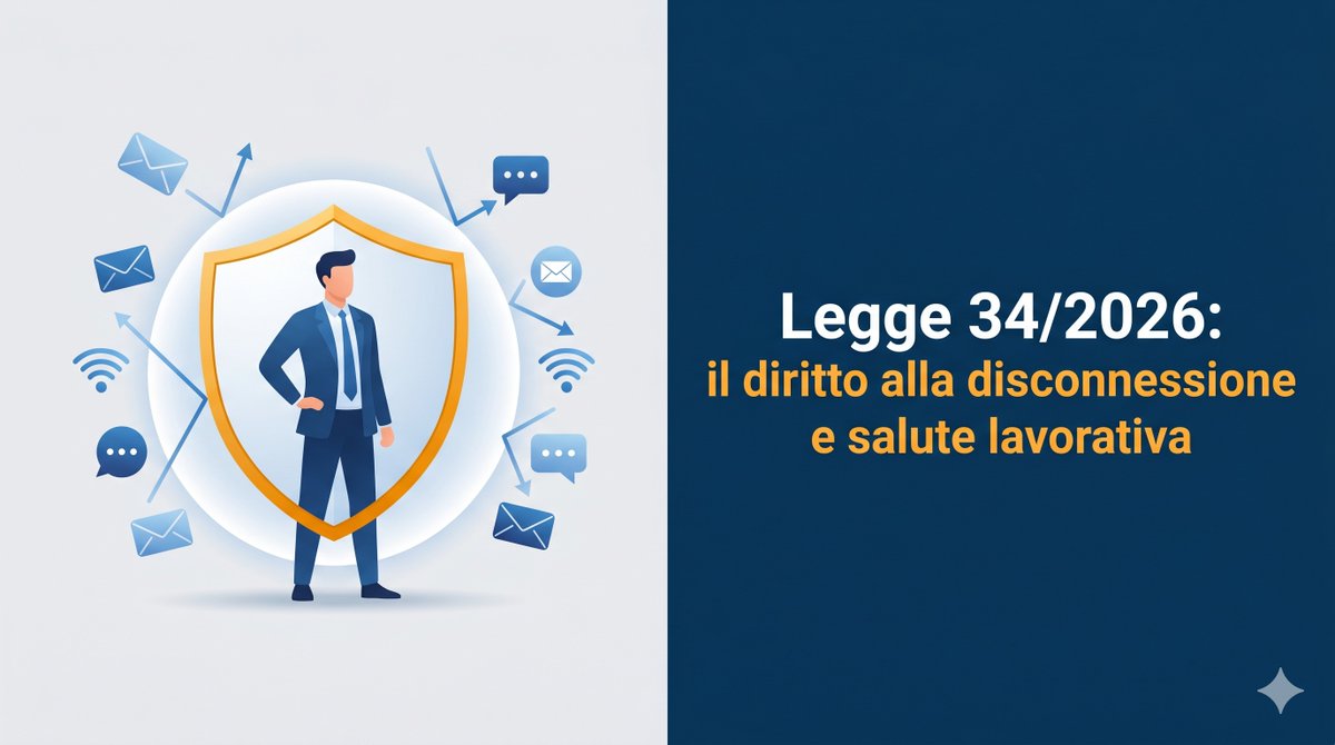StudioMoscarini's tweet photo. Disconnettersi è un obbligo di legge, non una scelta. Con la Legge 34/2026 l'iperconnessione diventa un rischio penale per le aziende. La nostra analisi: https://t.co/CKXLbO9ndi
#Lavoro #Legge2026 #Privacy #SocialMediaLaw https://t.co/y3WOqnZqS0