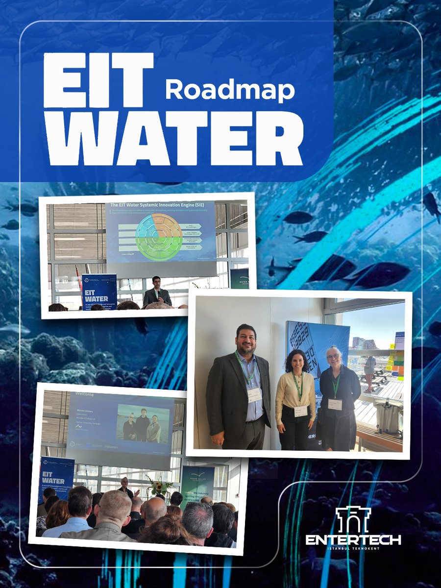 entertechtr's tweet photo. Entertech İstanbul Teknokent olarak, Danimarka’nın Aarhus kentinde düzenlenen EIT Water Roadmap Session I – Innovation Track çalıştayına katıldık.

Çalıştayda; EIT Water’ın inovasyon yol haritası, su, deniz ve denizcilik alanlarında öncelikli ihtiyaçlar, girişimcilik destekleri ve 2033 hedeflerine giden süreç ele alındı.

Kurucu ortakları arasında yer aldığımız Allwaters / EIT Water konsorsiyumunun farklı ülkelerden paydaşlarıyla bir araya gelmek ve ortak çalışma alanlarını değerlendirmek bizim için çok değerliydi.

EIT Water’ın yol haritası hazırlık sürecinin parçası olan bu ilk çalıştay, konsorsiyum paydaşlarının, öncelikleri birlikte değerlendirmesi açısından önemli bir adımdı.

Entertech olarak; girişimcilik programlarımız, fikri mülkiyet ve yatırım mekanizmalarımızla EIT Water’ın 2033 hedefleri kapsamında özellikle aşağıdaki başlıklara katkı sunmayı amaçlıyoruz:

🌊247 inovasyonun pazara sunulması; 127’sinin en az 10.000 avro ciroya ulaşması
🌊İnovasyon faaliyetleri kapsamında 58 girişimin kurulması; 25’inin en az 10.000 avro satış geliri elde etmesi
🌊 250 fikri mülkiyet hakkının oluşturulması

Avrupa’nın su, deniz ve mavi ekonomi alanındaki inovasyon kapasitesine Türkiye’den katkı vermek adına bu sürecin bir parçası olmaktan memnuniyet duyuyoruz.

-----------------------------------------------
As Entertech Istanbul Teknokent, we participated in the EIT Water Roadmap Session I – Innovation Track workshop held in Aarhus, Denmark.

The workshop addressed EIT Water’s innovation roadmap, priority needs in the water, marine and maritime sectors, entrepreneurship support mechanisms, and the pathway towards the 2033 KPIs.

As part of EIT Water’s roadmap preparation process, this first workshop was an important step for consortium partners to jointly assess priorities.

It was very valuable for us to come together with partners from different countries within the Allwater / EIT Water consortium, where we are among the founding partners, and to discuss potential areas of collaboration.

As Entertech, through our entrepreneurship programmes, intellectual property activities and investment mechanisms, we aim to contribute particularly to the following areas within EIT Water’s 2033 targets:

🌊Bringing 247 innovations to market, with 127 of them reaching at least €10,000 in turnover
🌊Creating 58 start-ups through innovation activities, with 25 of them generating at least €10,000 in sales revenues
🌊Creating 250 IP rights

We are pleased to be part of this process and to contribute from Türkiye to Europe’s innovation capacity in water, marine and blue economy fields.

hashtag#EITWater hashtag#EITCommunity hashtag#WaterInnovation hashtag#BlueEconomy hashtag#EUInnovation hashtag#HorizonEurope hashtag#Sustainability