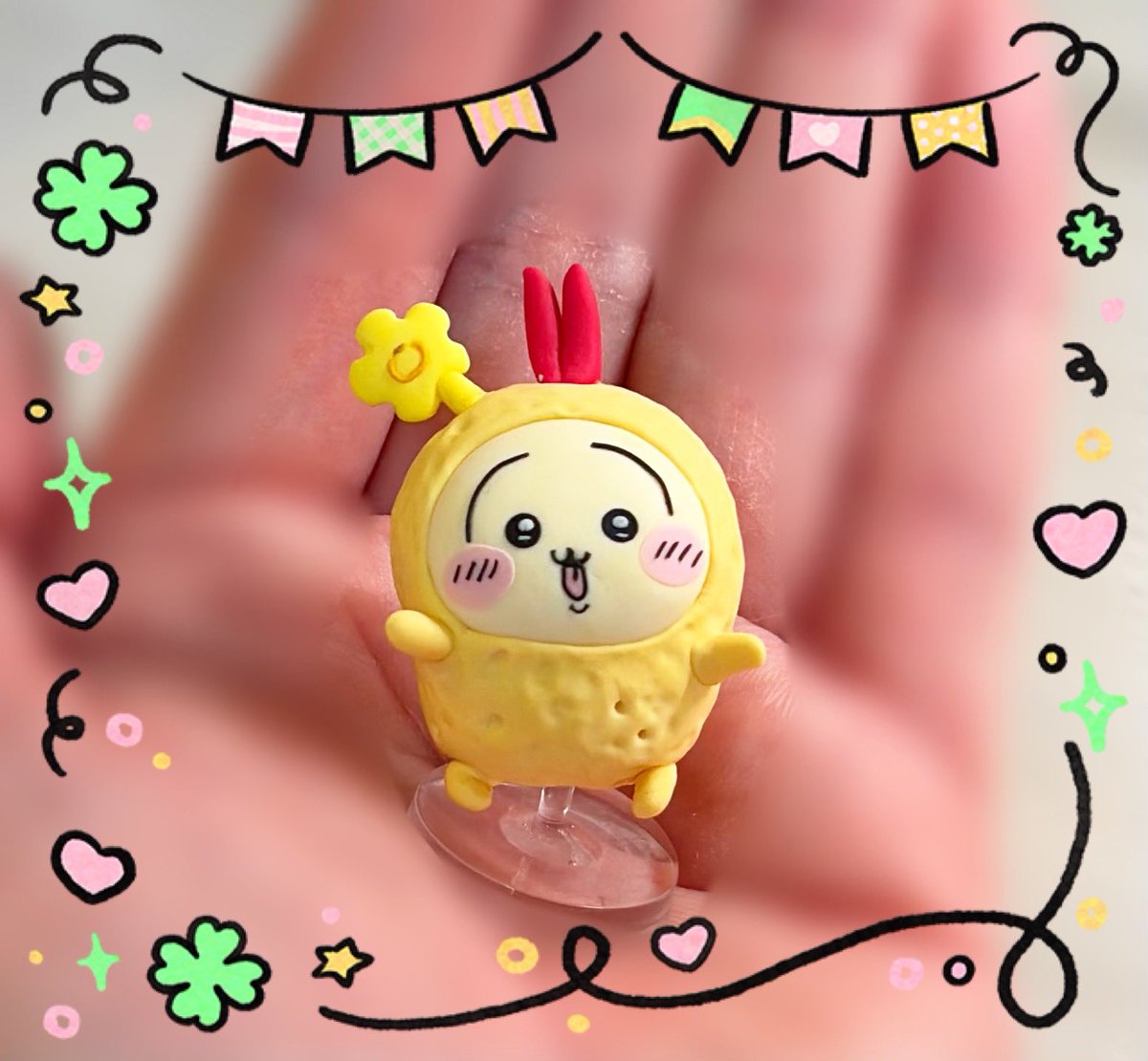 janus3103's tweet photo. ちいぽけの
エビフライうさぎ🍤作ったら
なんか失敗した😇
着ぐるみは苦手(´⌓`)💦

#ちいかわファンアート
#ちいかわ樹脂粘土部 https://t.co/SpREXwhvE6
