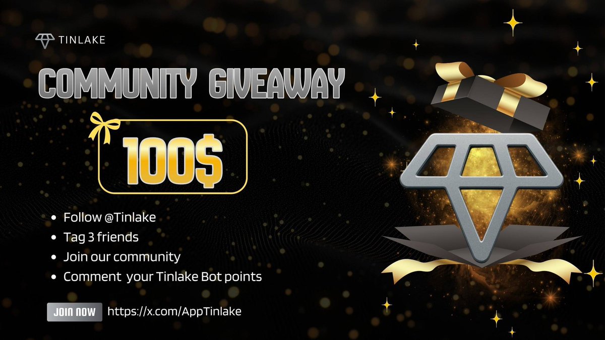 🚨 Tinlake $100 Giveaway 🎮

We’re giving back to our community for the active participation and immeasurable support.💪

Reward Pool: $100💰

How to join:
📍Follow us on Twitter 
📍Like and retweet  👍🔁
📍Tag 3 friends in comment 
📍Join Telegram chat: