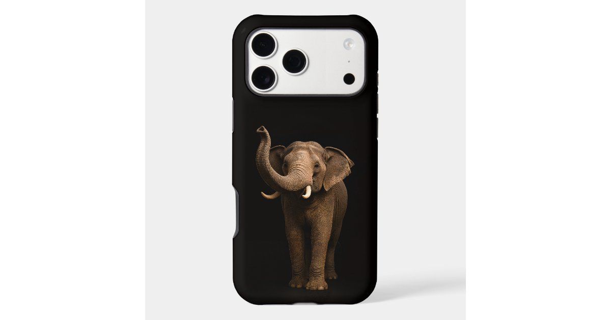 FlaviusNB's tweet image. Protect your iPhone 17 Pro Max in luxe black with the Mighty Elephant Case — sleek, durable, and full of personality. Grab yours: zazzle.com/black_4_luxe_i… #iPhoneCase