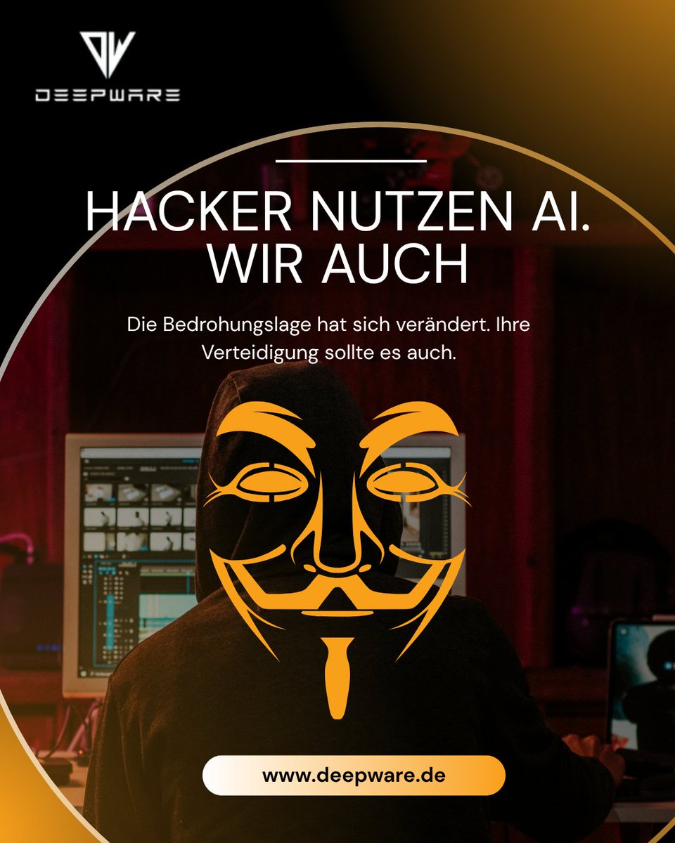 deepwaremunich's tweet photo. Hacker nutzen AI. Die meisten Abwehrsysteme nicht. Deepware erkennt und neutralisiert Bedrohungen in Echtzeit — bevor Schaden entsteht. Kostenloses Sicherheits-Audit. Unverbindlich. Ist Ihr Unternehmen geschützt? https://t.co/4FakxKtKOC