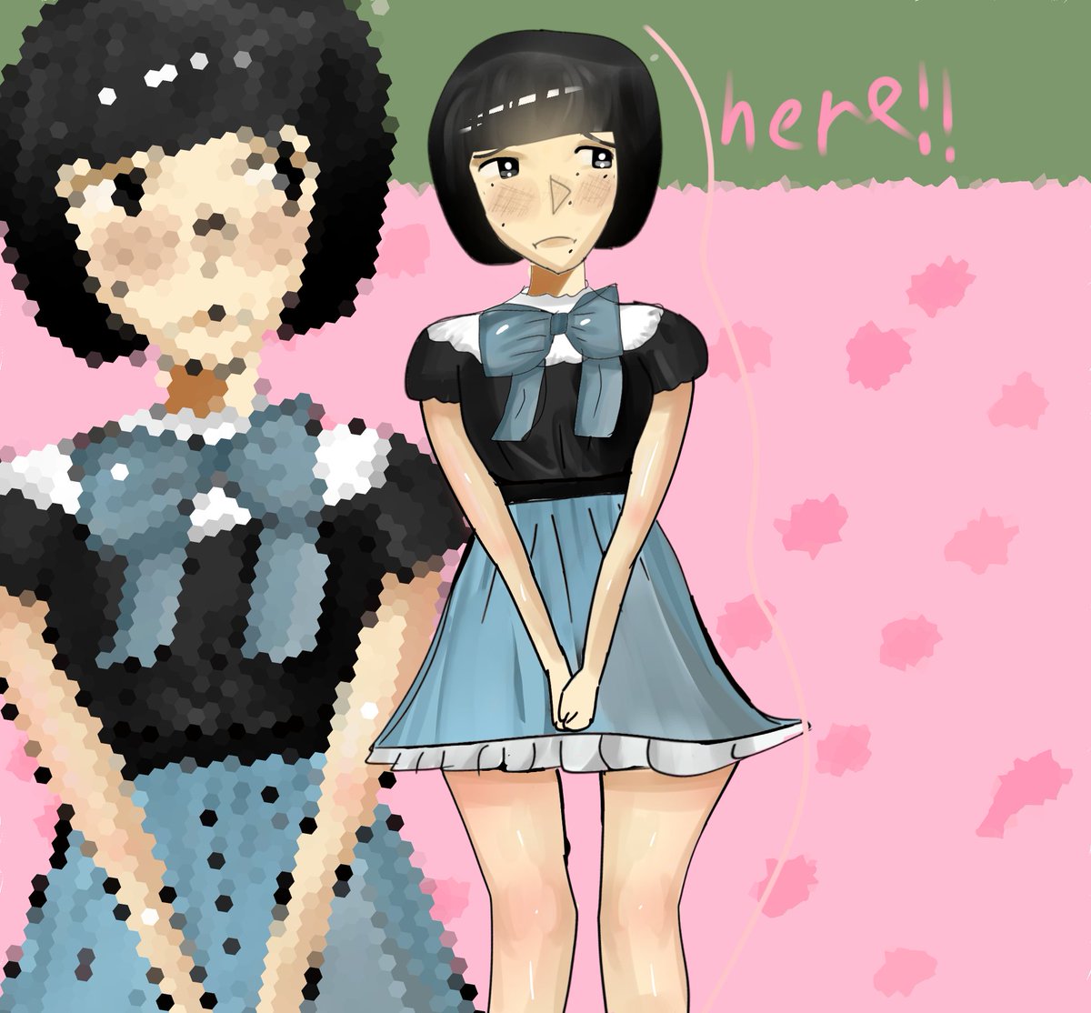 totallynotmeow_'s tweet image. He loves wearing pretty dresses
#artmoots
