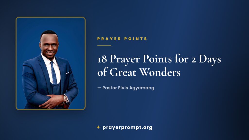 prayerpromptorg's tweet image. #breakthrough #deliverance #Divinefavor #EndOfMonth 18 Prayer Points from Alpha Hour Episode 1297 “2 Days of Great Wonders” by Pastor Elvis Agyemang dlvr.it/TSH8DW