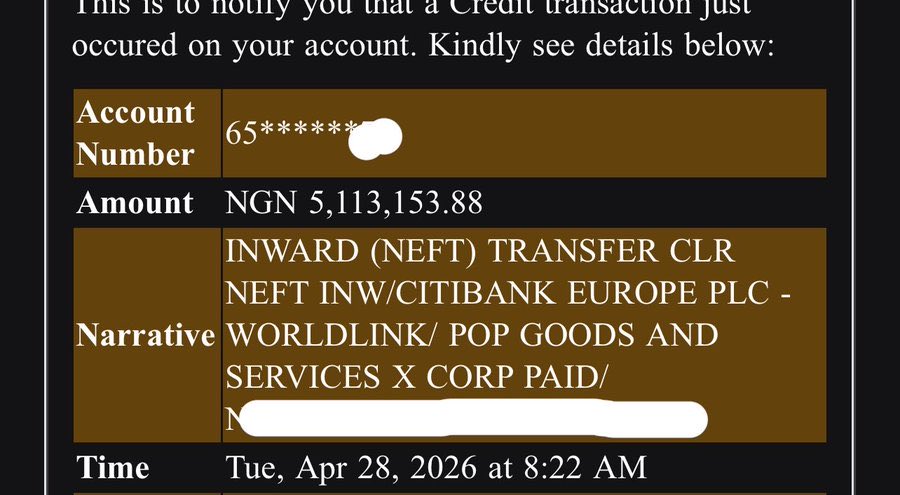 Thank you Elon musk for the opportunity to tweet and earn 5.1 million naira, every 2 weeks