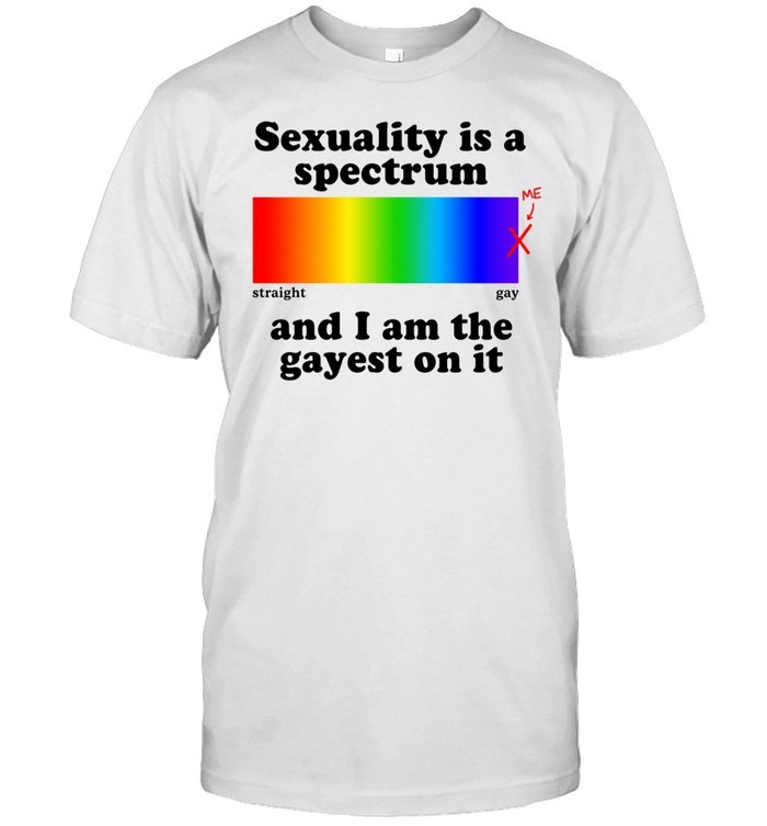 kingteeshop2026's tweet image. Sexuality is a spectrum and I am the gayest on it Unisex T-Shirt

Buy now: kingteeshop.com/product/sexual…

#tshirt #trending #Sexuality #Spectrum
