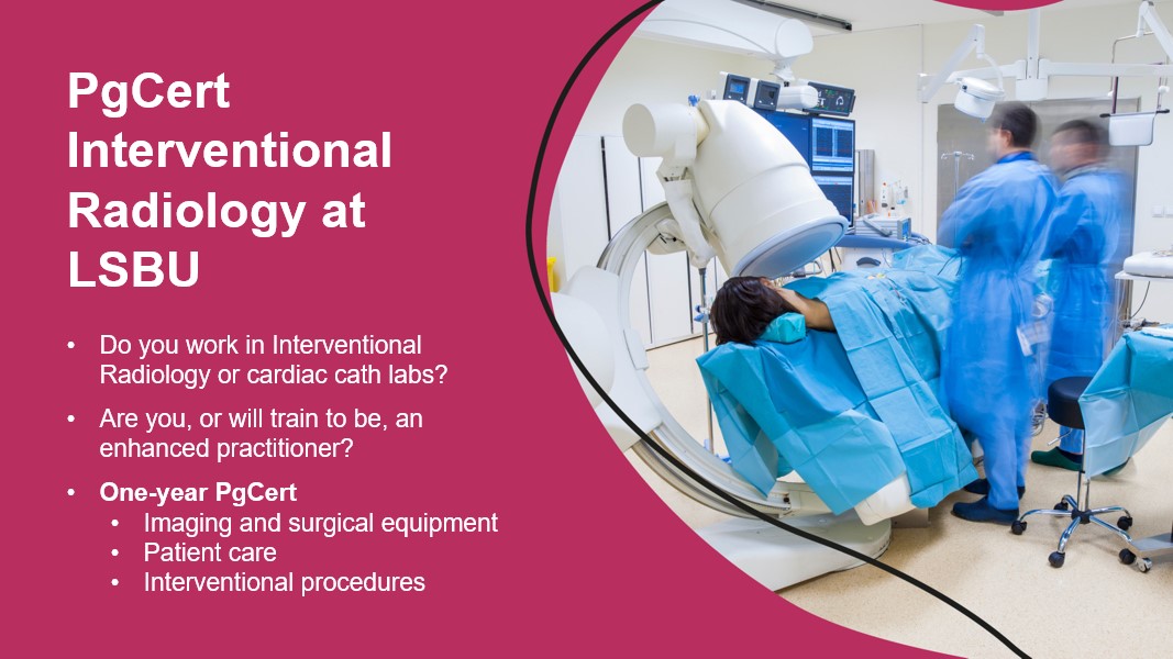 LSBURadiography's tweet photo. Start your journey towards advanced practice in IR today with our Pg Cert Interventional Radiology Extended Practice. Applications for September 2026 are open. For IR #radiographer and #nurse
@SCoRMembers @SIRNRchat @erripsig https://t.co/DZaG938CdH