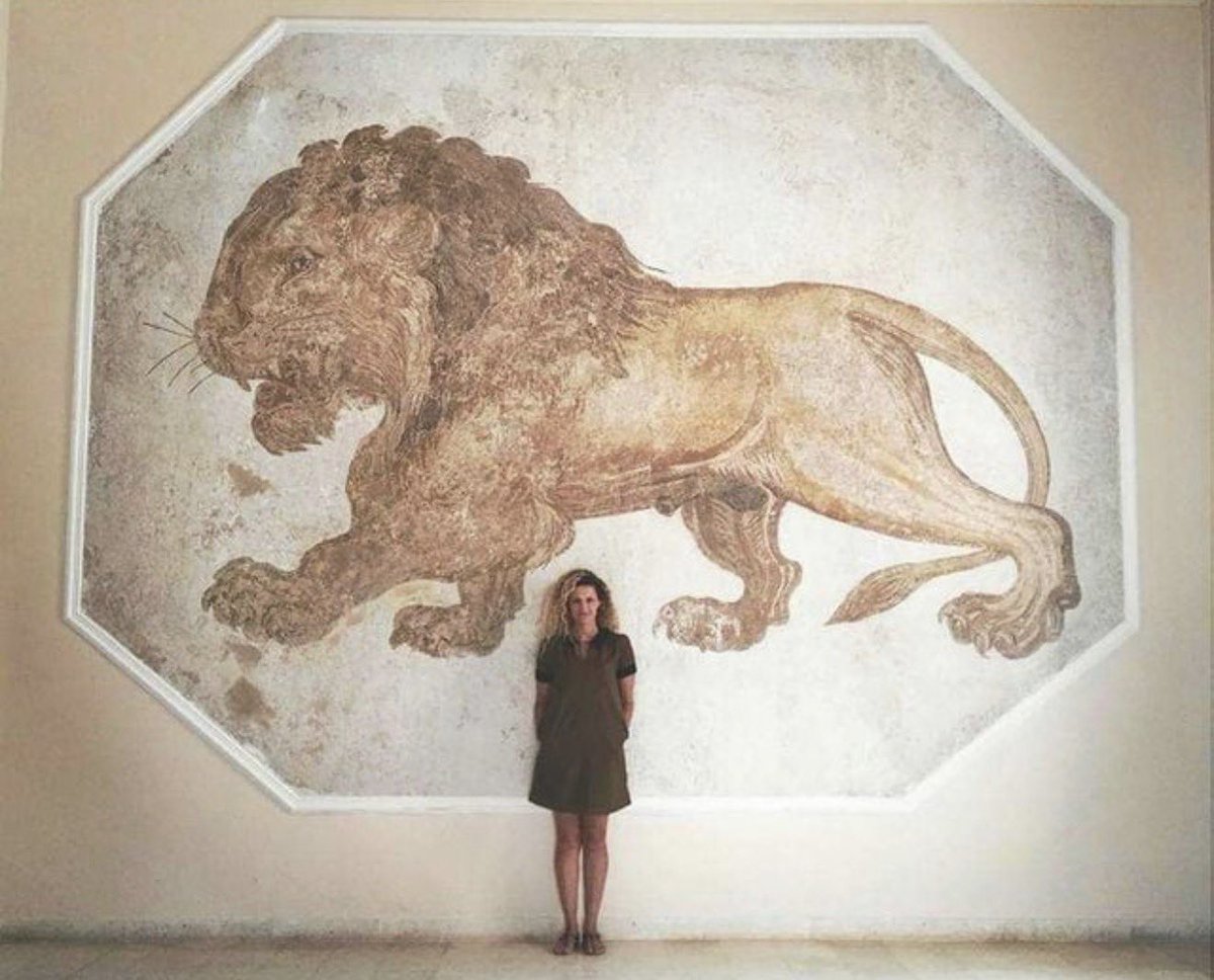 A 3rd Century AD, Roman mosaic depicting a lion, was found within