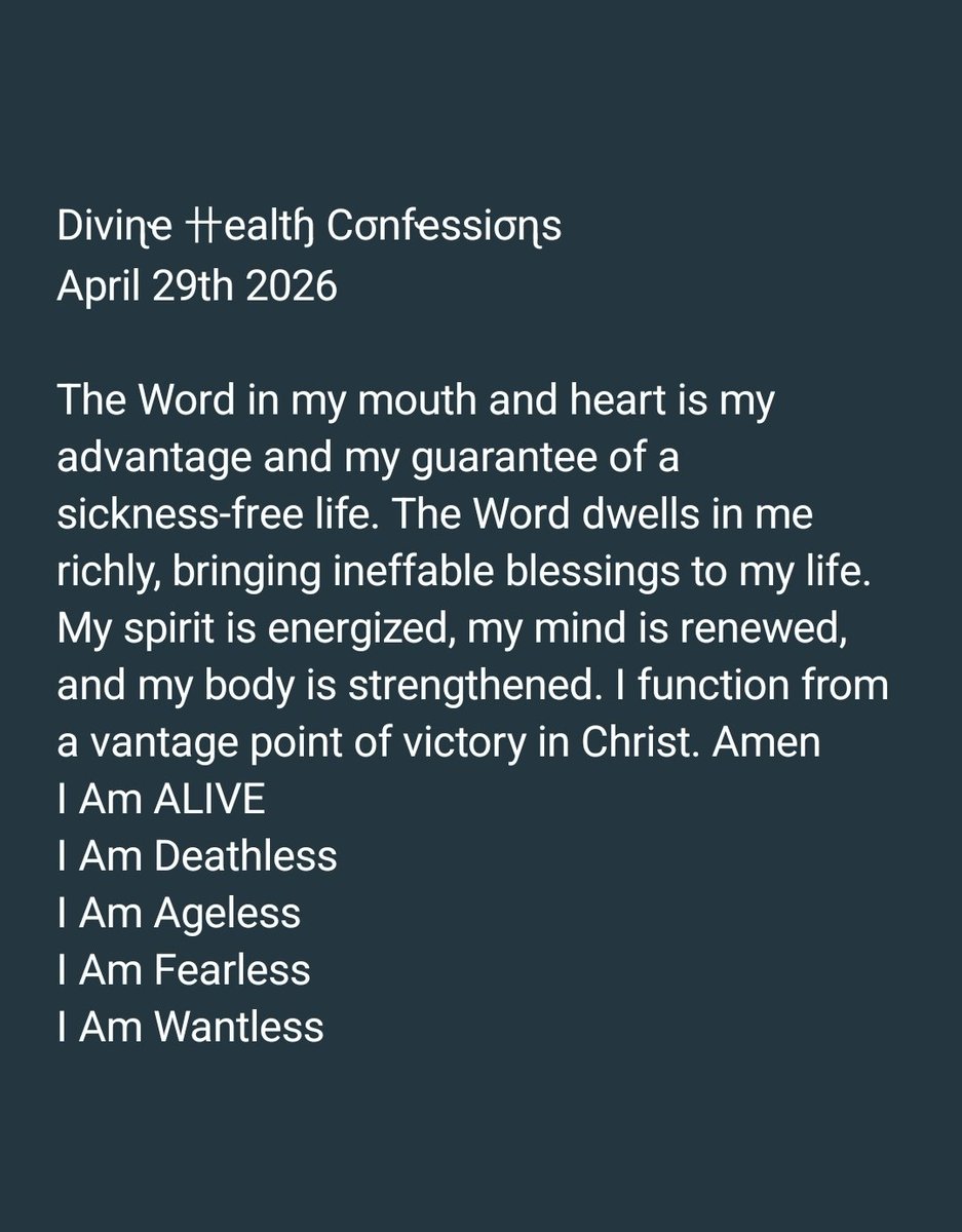 LadyAndrea_IO's tweet photo. #DivineHealthVoucher
The only daily dose without any side effects; guaranteed to work.
#GodsWordIsMedicine
#GodsWordIsTruthAndLife
#GodsWordNeverFails https://t.co/ZXJNLCgeMw