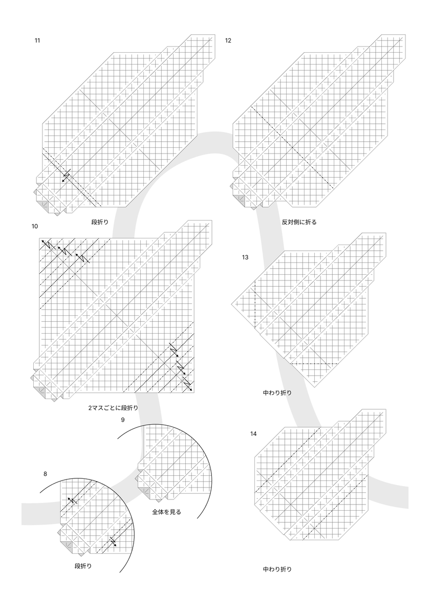 Origami__Club's tweet image. 雪丸(王寺町のマスコットキャラクター)
折り図1　オリジナル

本作品は個人のファンアートであり、自治体公式の配布物ではありません。
営利目的での利用や、折り図の無断転載・再配布はご遠慮ください。

#origami #折り紙 #おりがみ #王寺町 #雪丸 #fanart #ファンアート #papercraft #折り図