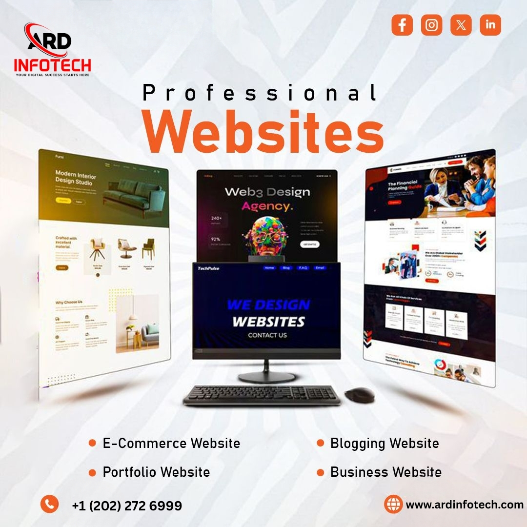 InfotechArd's tweet image. Build  your online presence with a professional, modern, and responsive website   tailored to your business needs. 
 
    #ArdInfotech
    #WebDesign
    #DigitalGrowth
    #BusinessWebsite
    #OnlinePresence