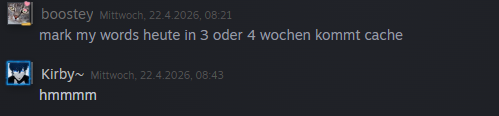 boosteyy's tweet photo. @NPKirbyy na gut es war 1 woche xd https://t.co/AYtSVaZqb7