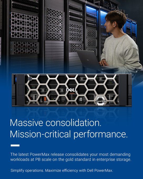 BHAVIKBBAROT's tweet image. we enable businesses with Dell PowerMax to handle massive workloads while reducing operational complexity and improving efficiency.
Because smarter systems drive better outcomes.
#DTech #EnterpriseIT #Innovation #DataStorage #DataManagement @Dell  @DellTechPartner