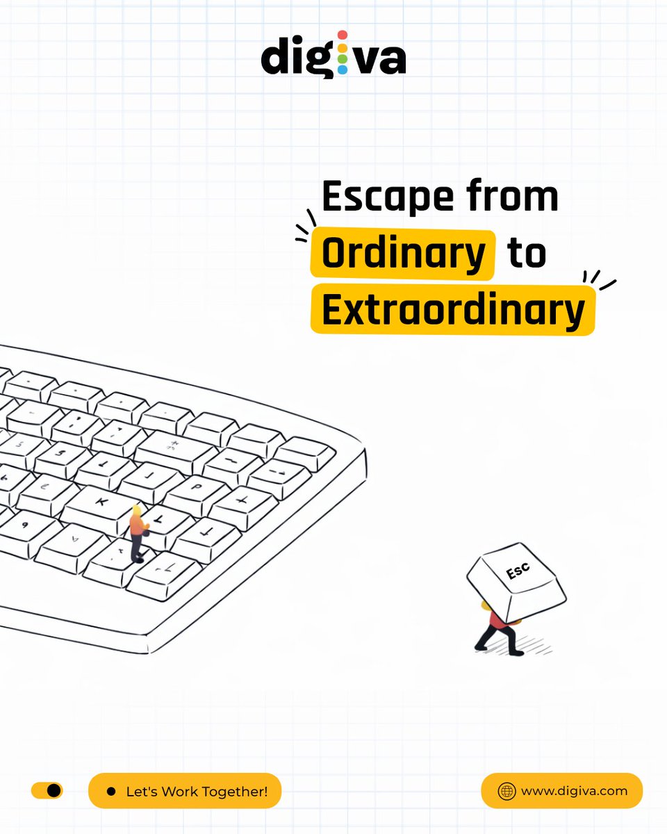 DigivaInc's tweet photo. Ordinary is crowded.
Extraordinary gets noticed.

It’s time to level up your business with Digiva.

🌐 https://t.co/dMsygBrYoD

#Digiva #BusinessGrowth #StandOut #DigitalMarketing #Innovation https://t.co/uKQCB6ypWM