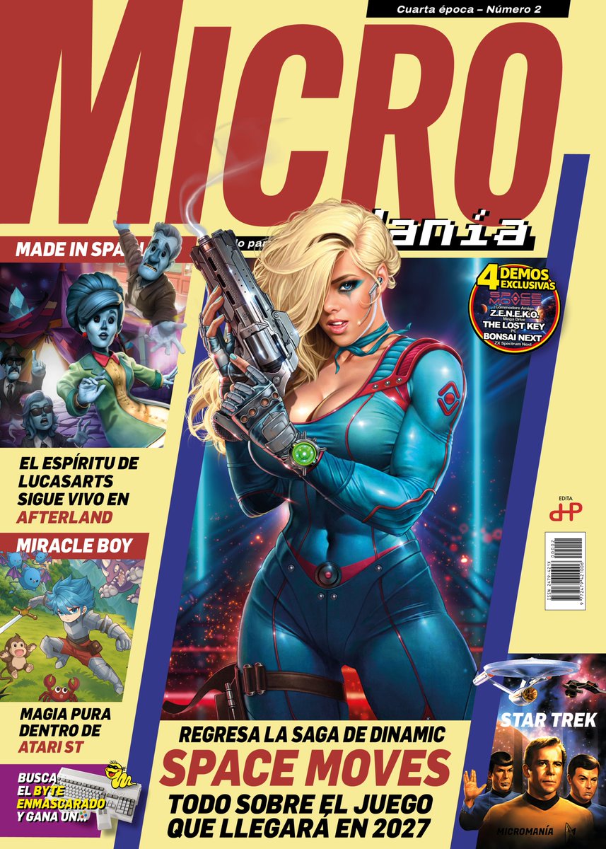 MicroManiaPapel's tweet image. ¿Qué ves al mirar la portada del número 2 de #Micromanía? Pues sentimos decirte que te estás fijando en el lugar equivocado. 

¡Ojo al arsenal de demos EXCLUSIVAS que traemos!

4 en total:
#SpaceMoves para Amiga
#ZENEKO para Mega Drive
#TheLostKey para PC
#BonsaiNext para ZX