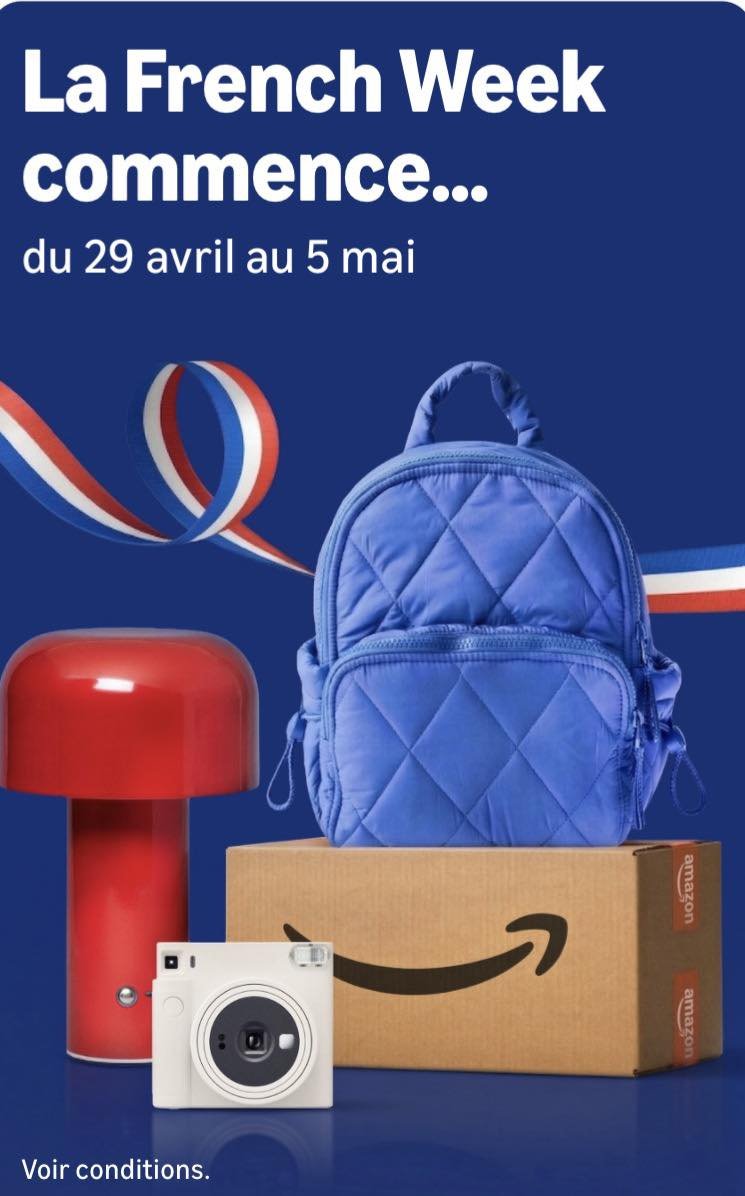 SerialDealerAll's tweet photo. 🇫🇷🎉 Les French Days commencent aujourd’hui et Amazon nous fait une superbe surprise !
- 15€ offerts dès 50€ pour les Primes
- 10€ offerts dès 50€ pour les non Primes
Attention, nombre d’utilisations limité donc n’attendez pas trop

Plus d'infos : https://t.co/Xij7L8PK2o https://t.co/vNONzJ9qmT