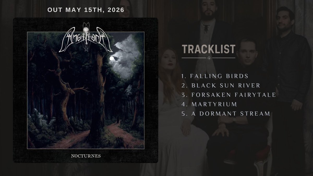 Defstar666's tweet image. 🔜 ANGELLORE - Nocturnes

🗓️May 15, 2026
🏷️Ardua Music
arduamusic.bandcamp.com/album/nocturnes

#Angellore #french #gothic #doomdeath