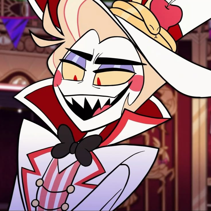 _4st3r's tweet photo. can we talk about how Alastor have a gorgina nose? And his husband Lucifer doesnt have any at all? 

ugh... they complete each other- https://t.co/MgGLilxGjC